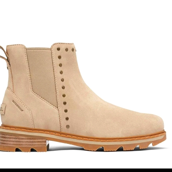 Sorel Women's Lennox Chelsea Studded Leather Ankle Boots - Picture 2 of 4